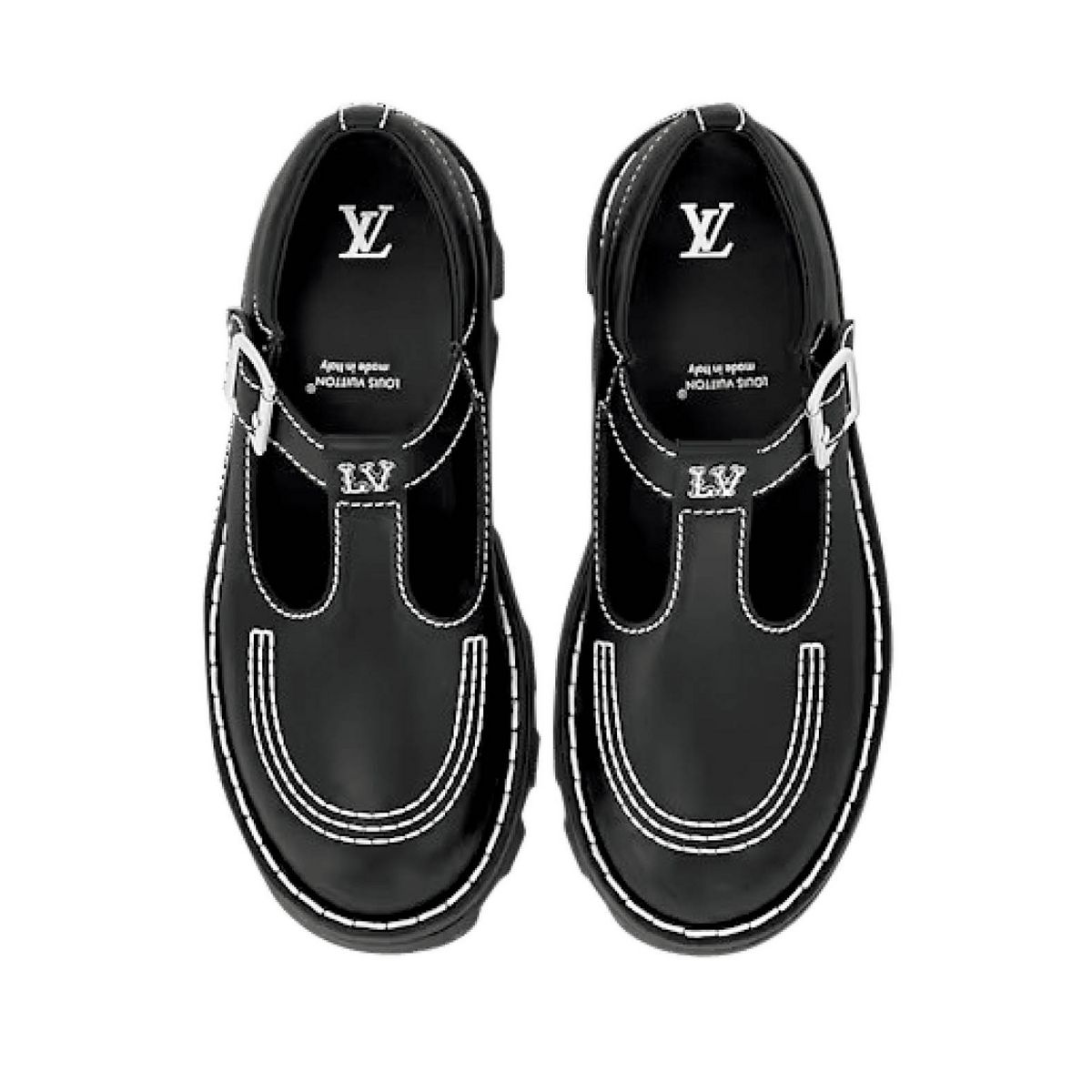 LOUIS VUITTON LV checker mary jane shoes