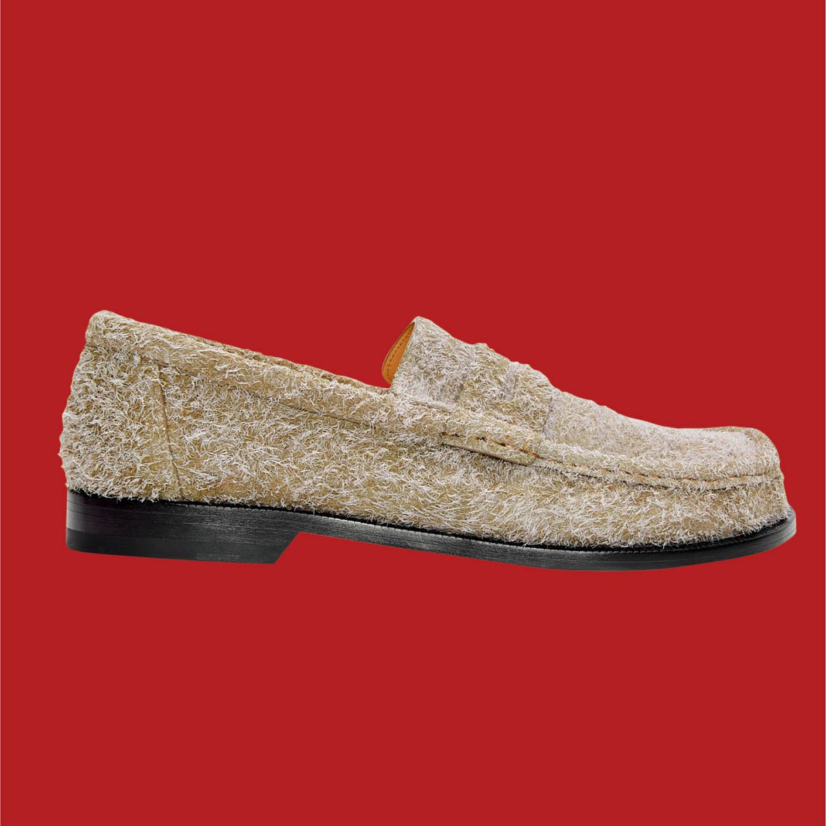 LOEWE suede campo loafer