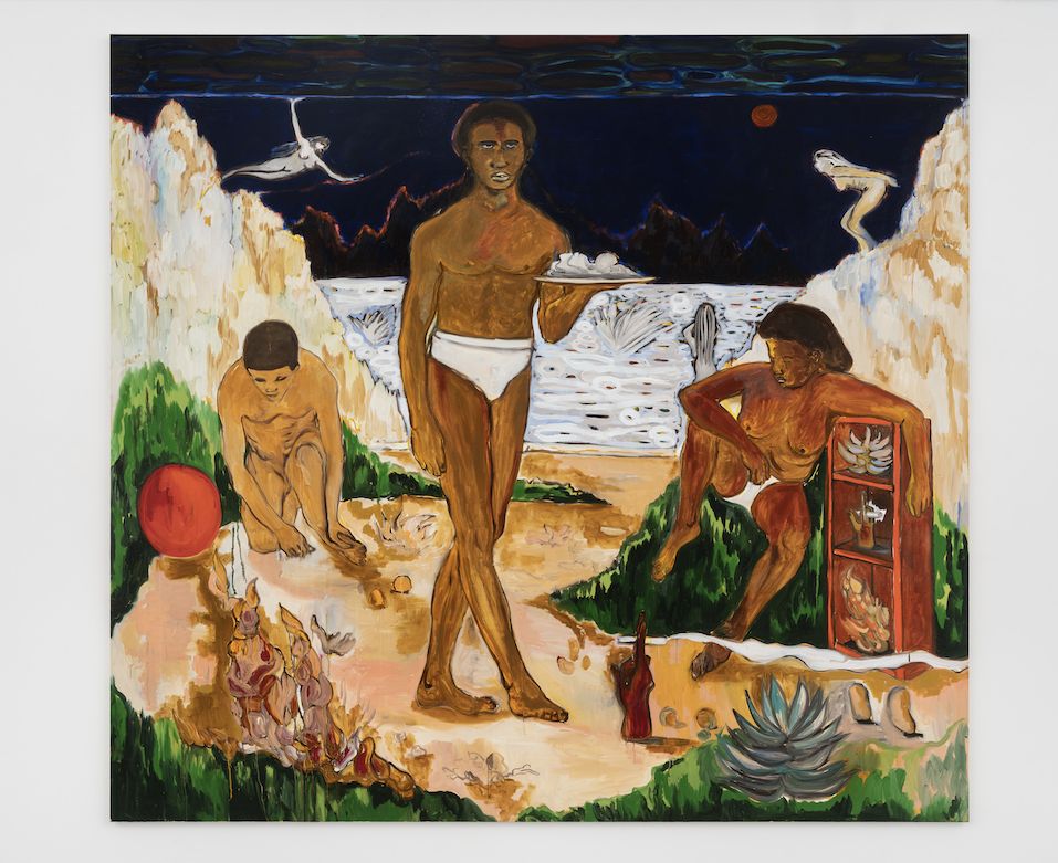 'Will You Ever be Here Again?', 2023, oil and acrylic on canvas, 240x220 cm.
