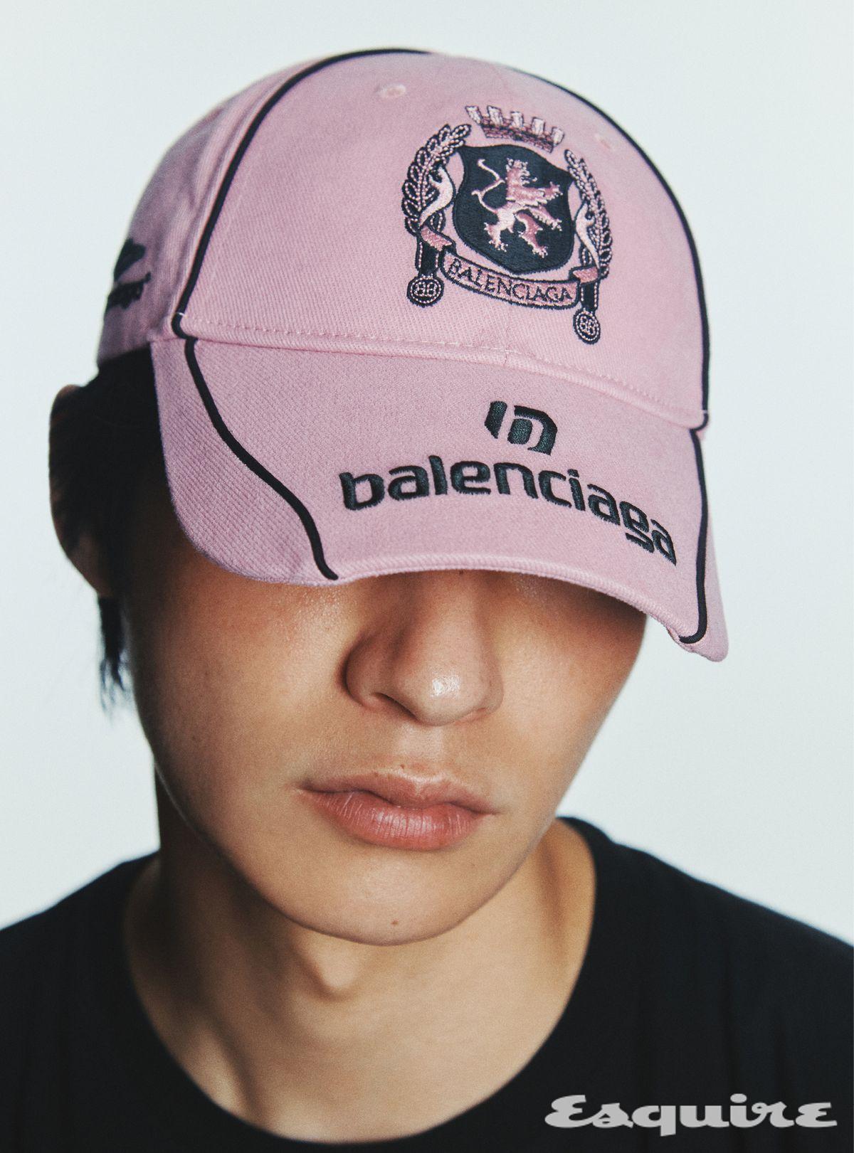 핑크 코튼 파리 사커 캡 58만5000원 발렌시아가.