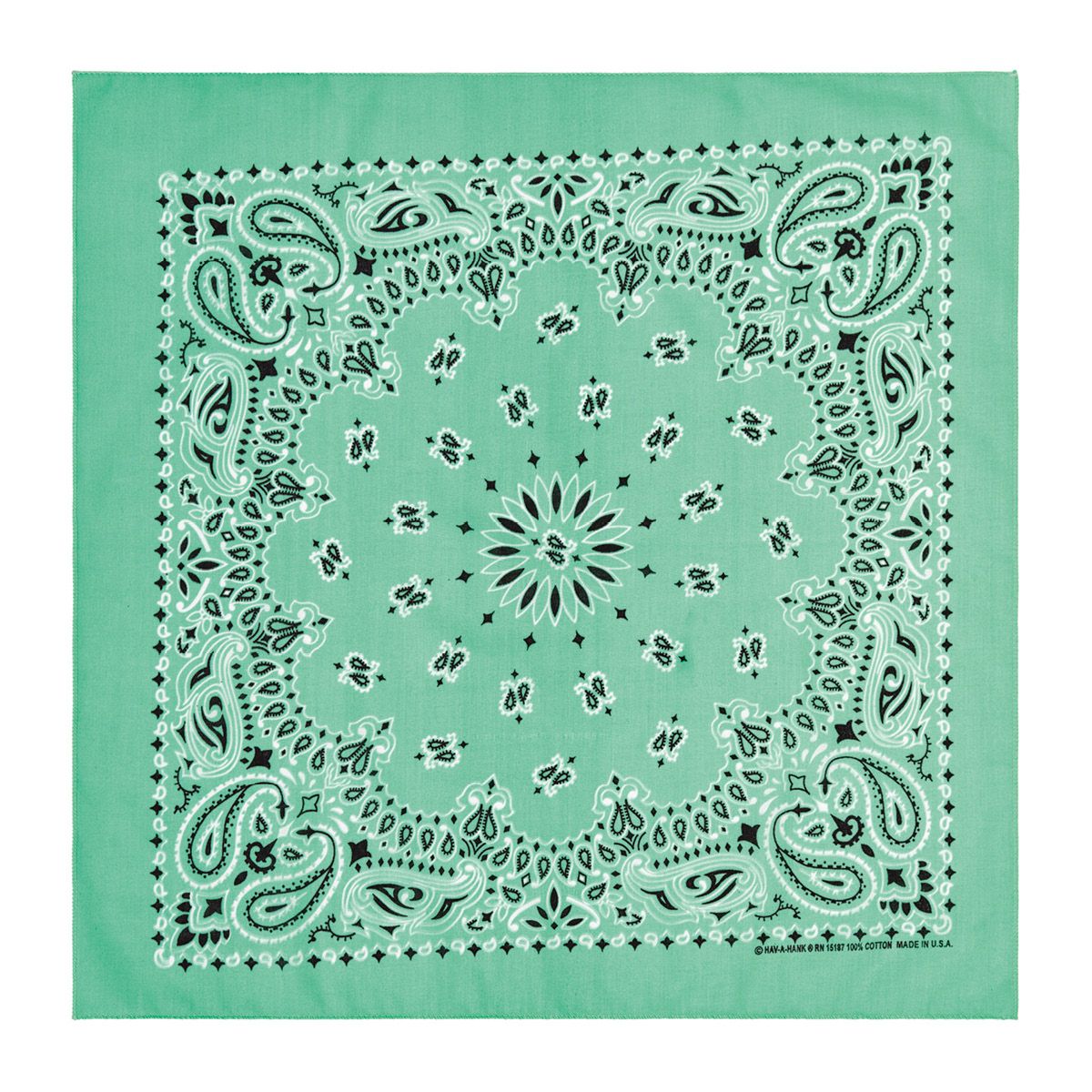 빈티지한 무드의 페이즐리 패턴 반다나 55x55cm/1만3000원 하바행크 by 샌프란시스코 마켓.