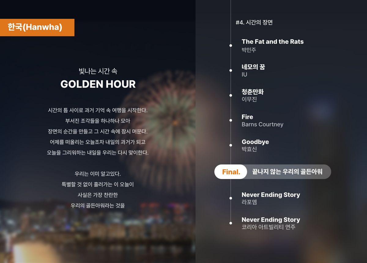 2025 서울세계불꽃축제 한국 팀 연출 음악
