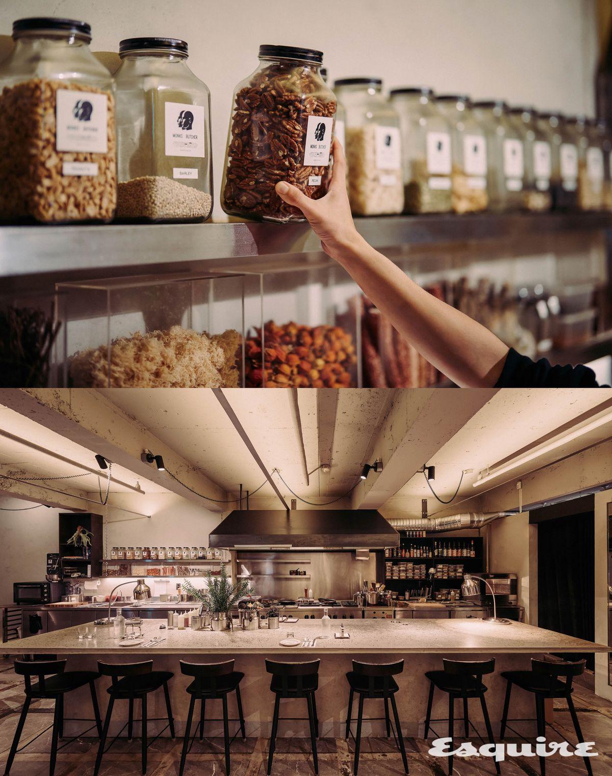 몽크스부처는 비건식이지만 비건식 같지 않은 음식, 비건 레스토랑이지만 비건 레스토랑 같지 않은 분위기를 품고 있다.