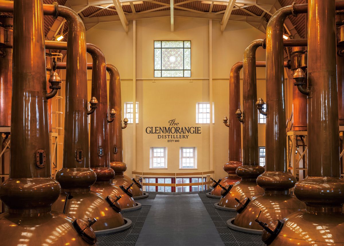 섬세하고 과일 향 가득한 스피릿을 만들어내는, 글렌모렌지의 마스코트가 된 ‘기린처럼 키가 큰’ 증류기.