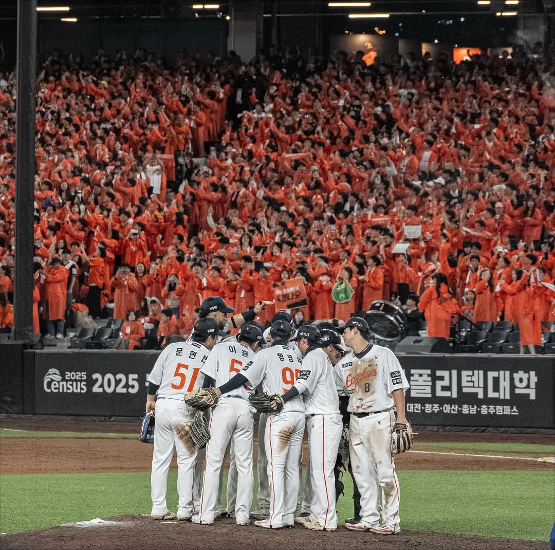 2025한국시리즈에서 LG 트윈스와 맞붙게 된 한화 이글스/ 인스타그램 @hanwhaeagles_soori