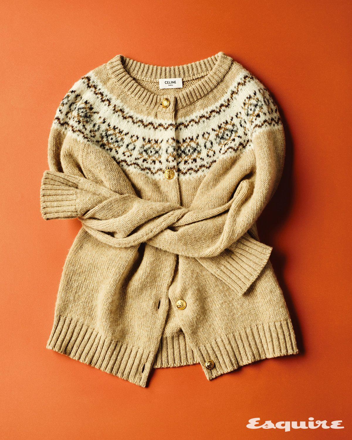 트리옹프 페어아일 울 카디건 가격 미정 셀린느.