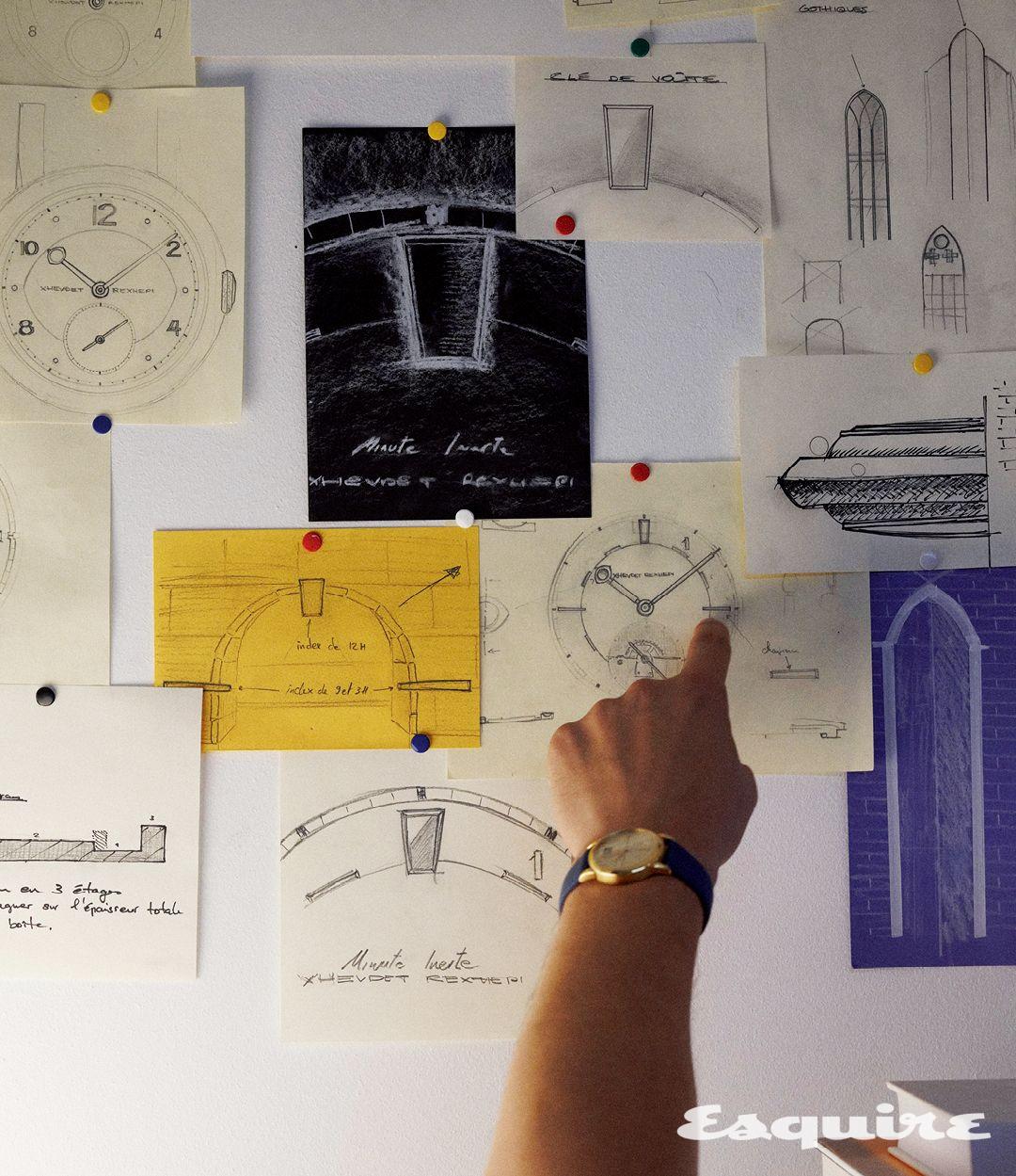 제브데 레제피 미니트 이네르테에 영감을 준 스케치들.