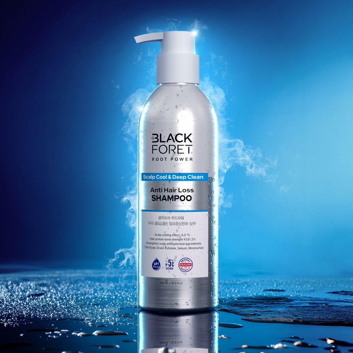 블랙포레 루트파워 두피 쿨&딥클린 탈모증상완화 샴푸.