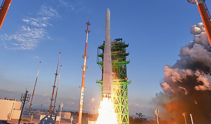 4차 발사에 성공한 한국형발사체 '누리호'/ 한국항공우주연구원 홈페이지 제공