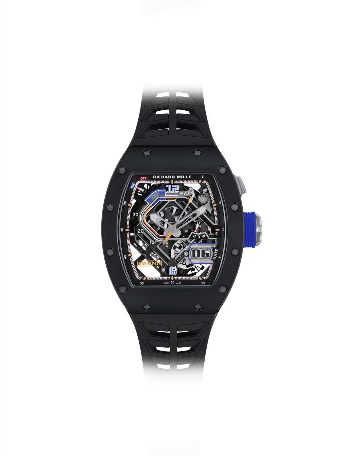 RM 30-01 블랙 세라믹 모델의 정면/ 출처 : 브랜드 제공