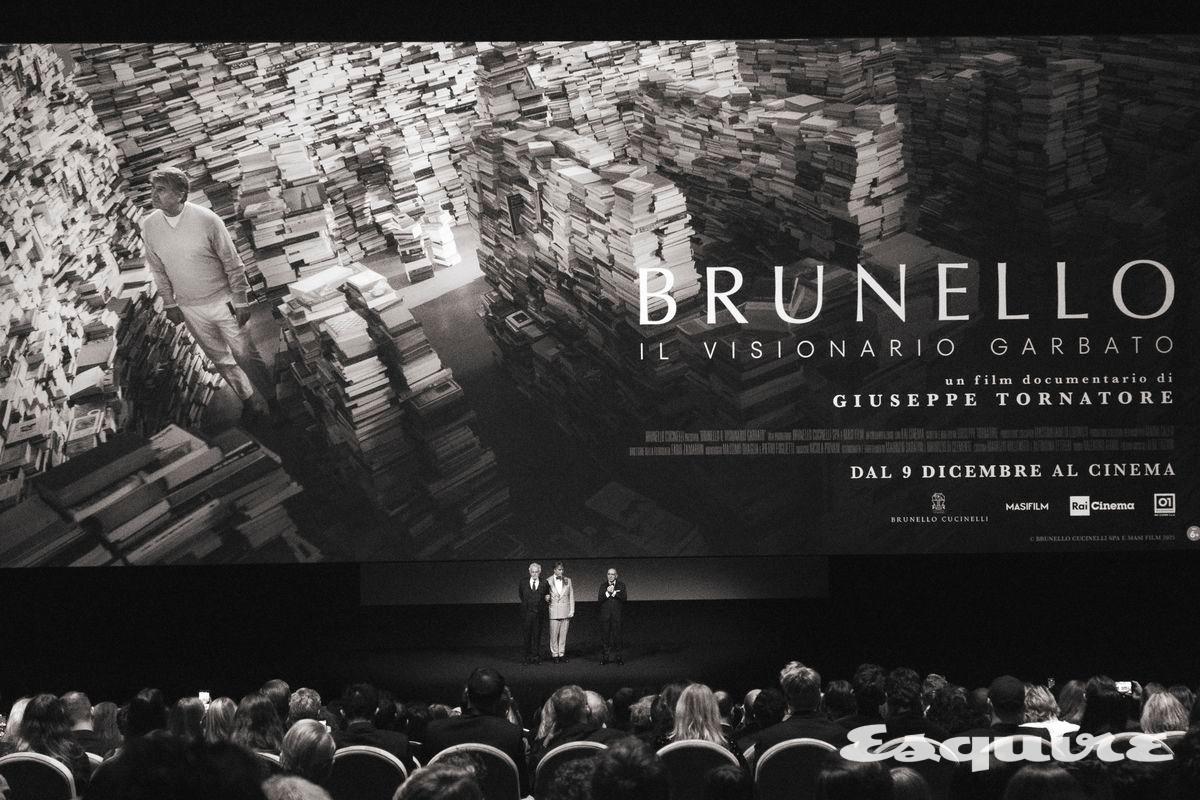 로마 치네치타에서 상영한 다큐멘터리 영화, '브루넬로: 더 그레이셔스 비저너리'.