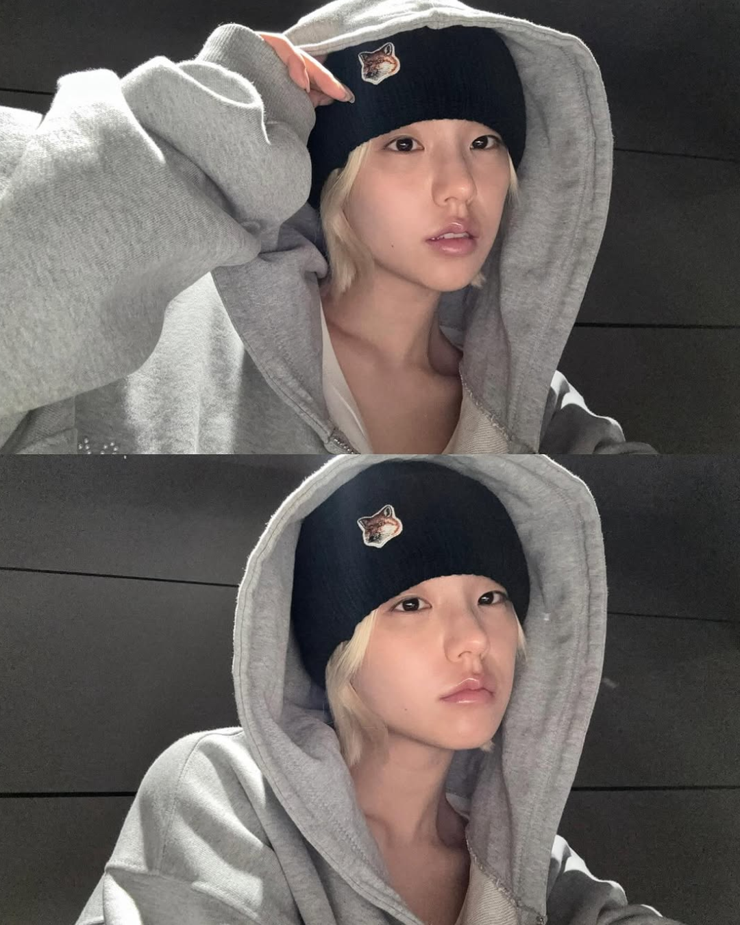 비니와 함께 매치한 있지의 예지/ 인스타그램 @yezyizhere