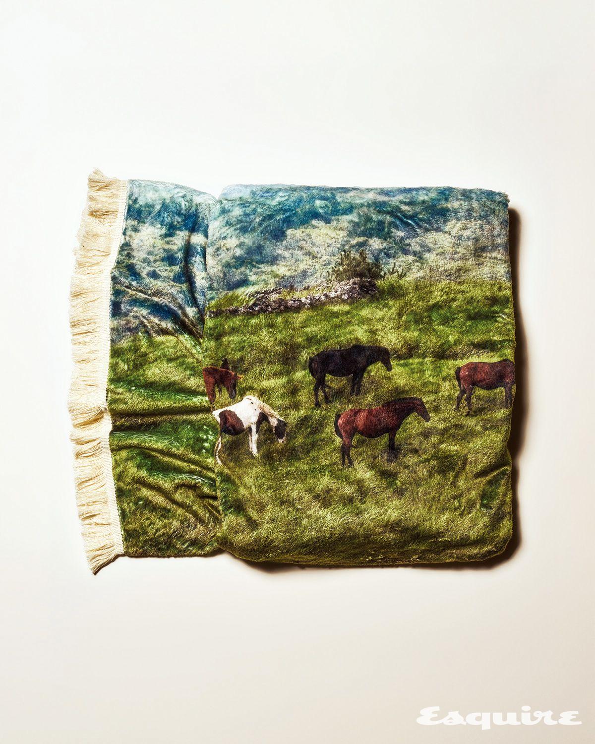 제주 마운틴 호스 태슬 블랭킷 7만8000원 슬립타이트 오브젝트. 