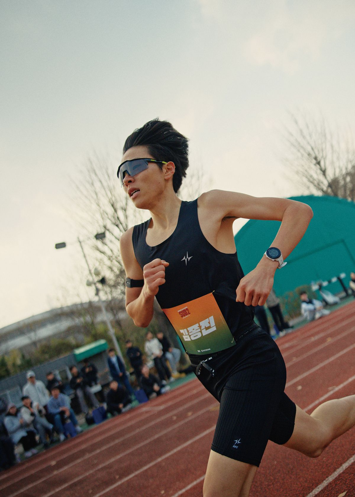김종진 선수의 질주. 이날 김종진은 마지막 랩에서 1km를 1분 41초에 달렸다.