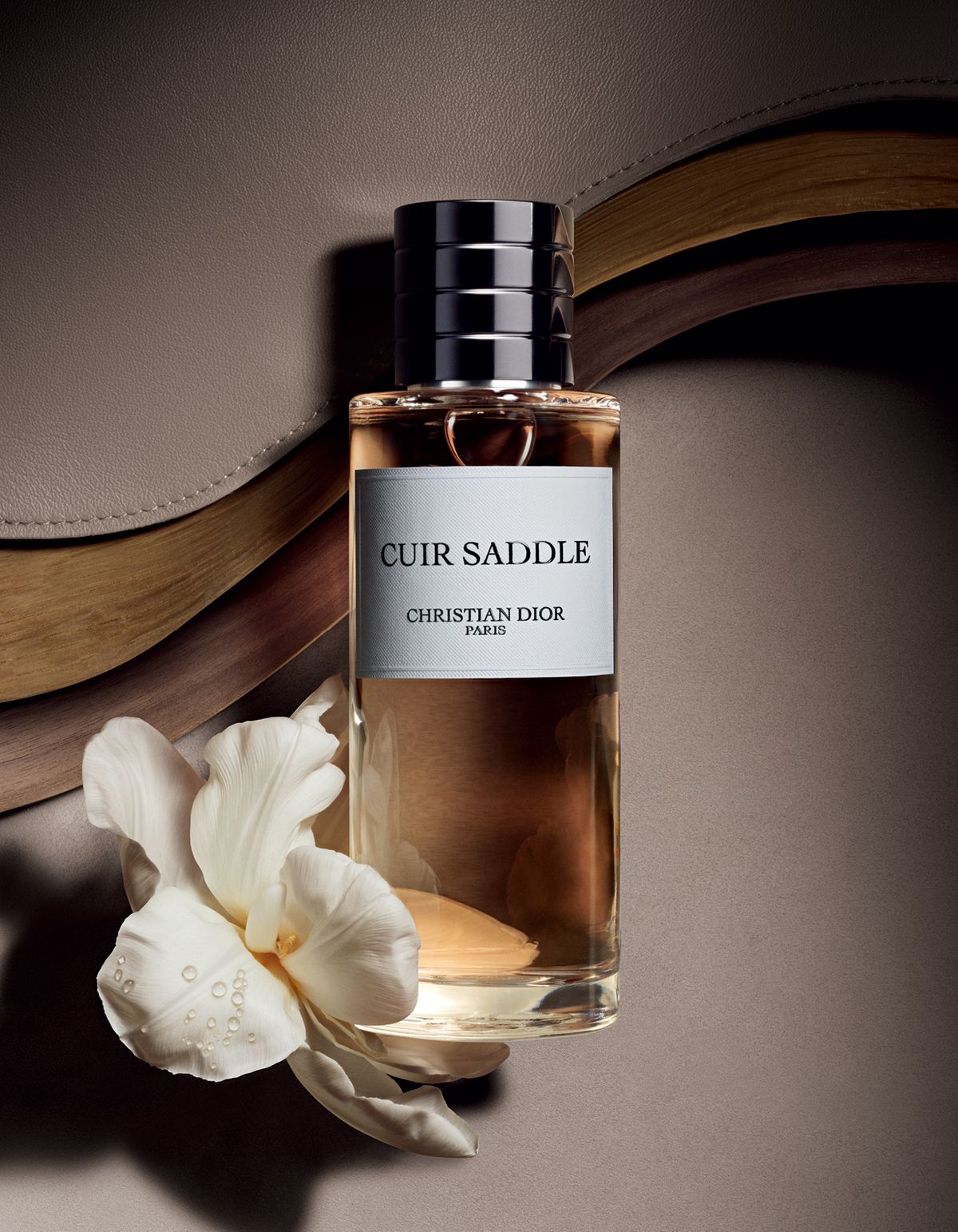 우아한 화이트 플라워 노트를 시작으로 은은하게 퍼지는 우드 노트가 관능적인 라 콜렉시옹 프리베 크리스챤 디올 뀌르 새들 오 드 퍼퓸 50mL/33만7000원대, 100mL/51만원대, 200mL/71만원대 디올 뷰티. 