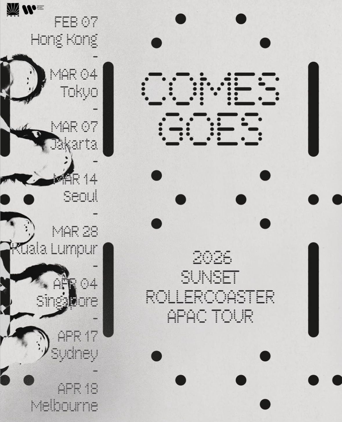 선셋 롤러코스터 월드투어 포스터. / 출처: 선셋 롤러코스터 공식 인스타그램