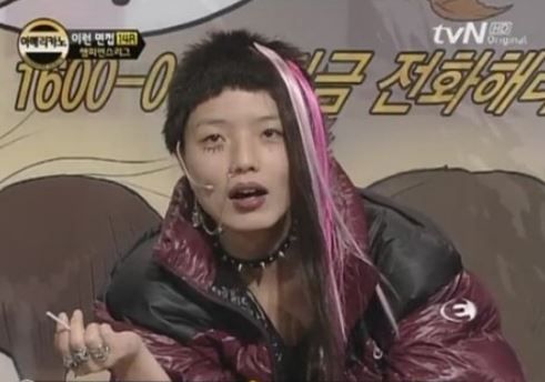 지드래곤 머리를 따라한 안영미 / 이미지 출처: TVN 코미디빅리그 