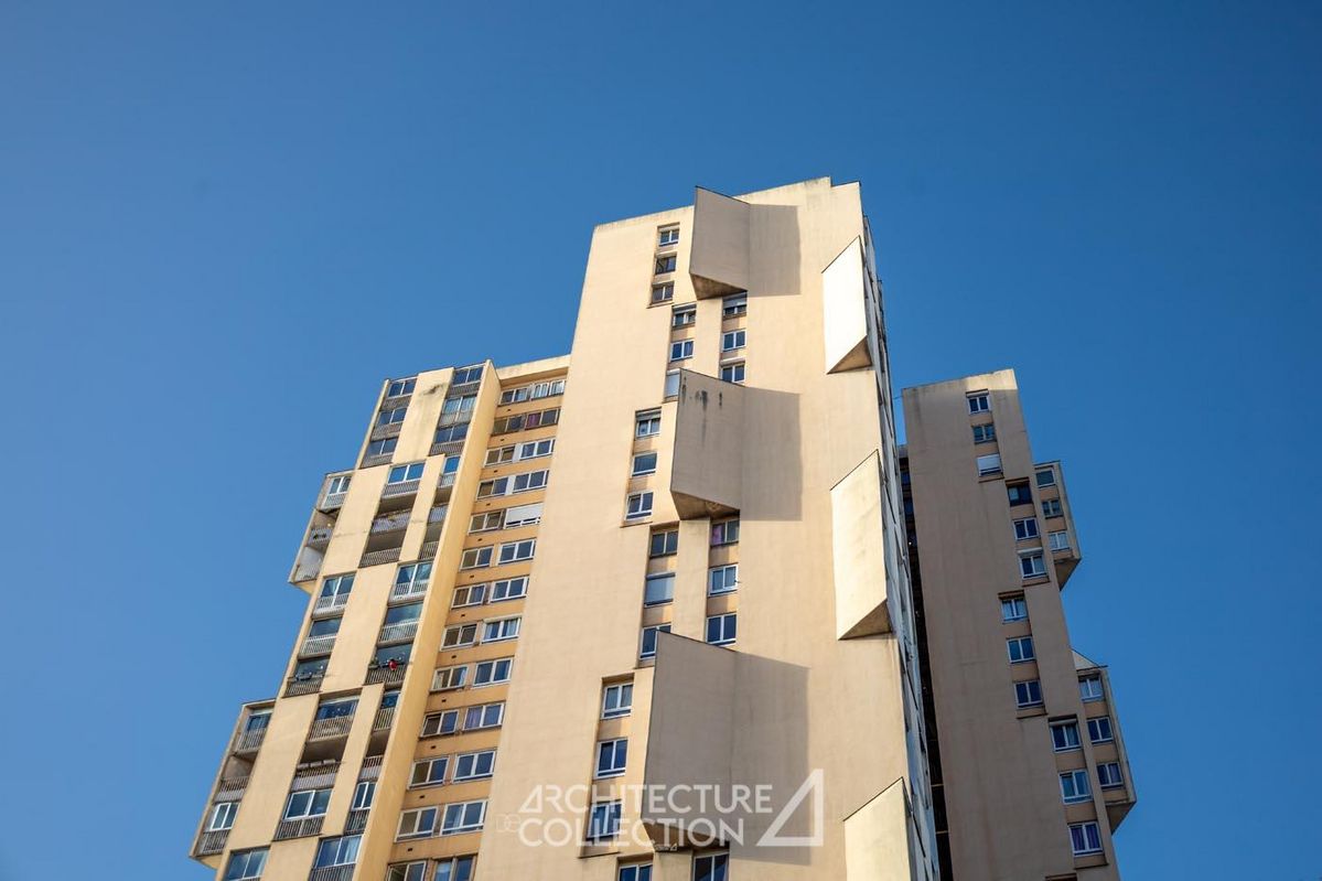 베란다에서 몽마르트와 에펠탑을 감상할 수 있는 레지덩스 아르투아 플랑드르. | 사진 출처: architecturedecollection.fr 웹사이트