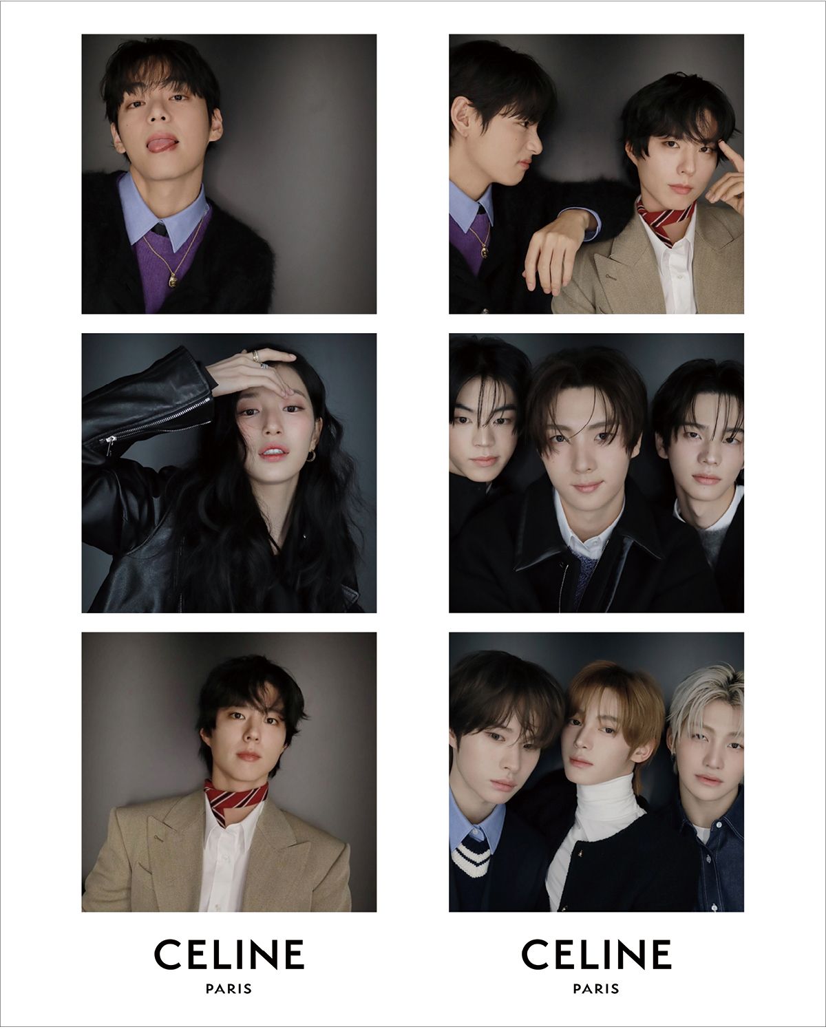 셀린느 청담 플래그십에 모인 방탄소년단 뷔와 배우 수지·박보검, TWS(투어스).