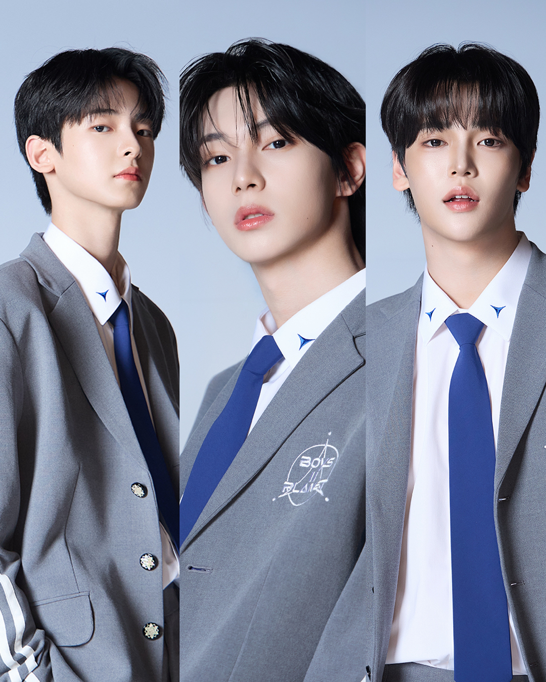 보이즈 2 플래닛 파생 그룹으로 데뷔를 확정 지은 최립우 장한음 강우진/ 이미지 출처: 인스타그램 @boysplanet.official