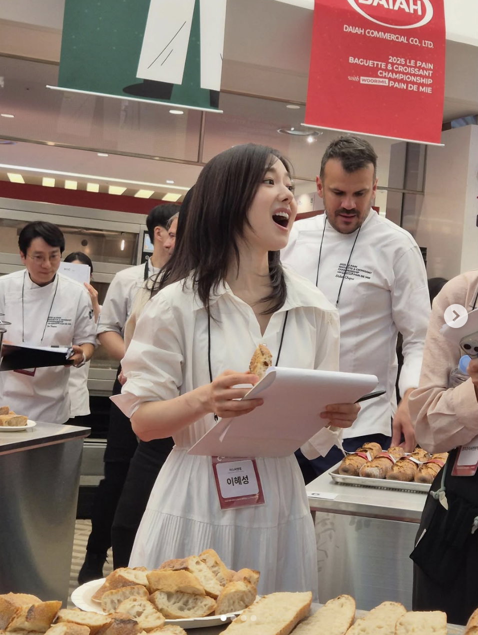 이혜성은 작년 르빵 바게트 챔피언십 심사를 맡았다. / 출처: 이혜성 인스타그램