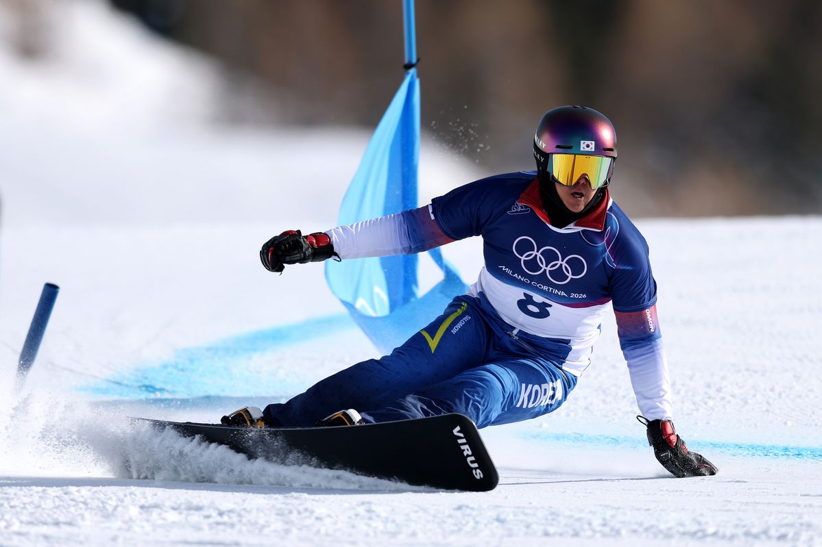 김상겸이 출전한 평행대회전은 두 명이 나란히 출발해 코스를 평행으로 깎아 내려오는 종목으로, 한번 실수가 승패를 좌우한다. / 출처: 게티이미지스