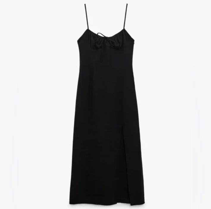 민지의 최종 선택 원피스/ Zara Black Midi Tube Dress