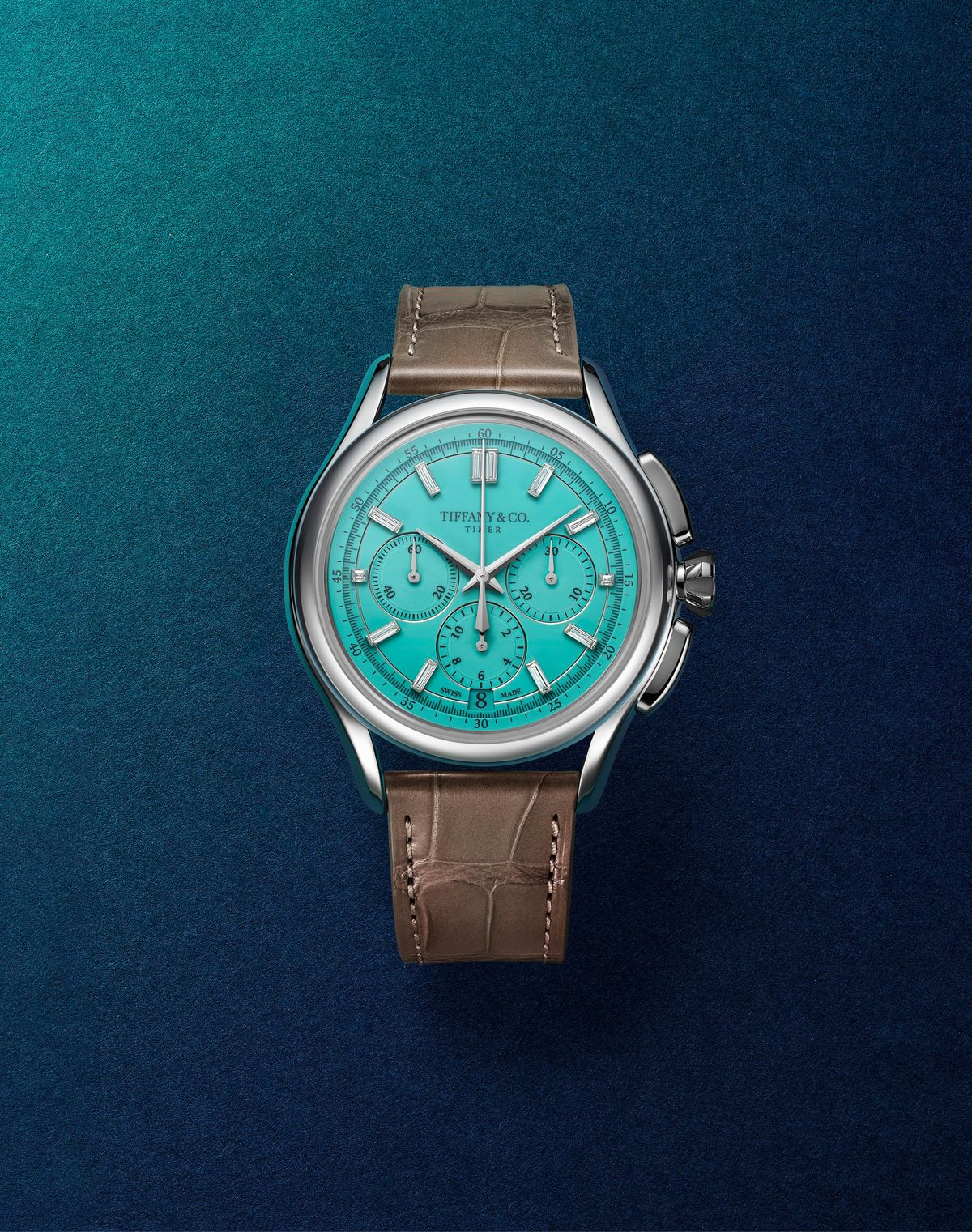 설명이 필요한 크로노그래프를 만들지 않는다는 티파니의 철학이 군더더기 없는 디자인에서 여실히 느껴지는 티파니 타이머.
