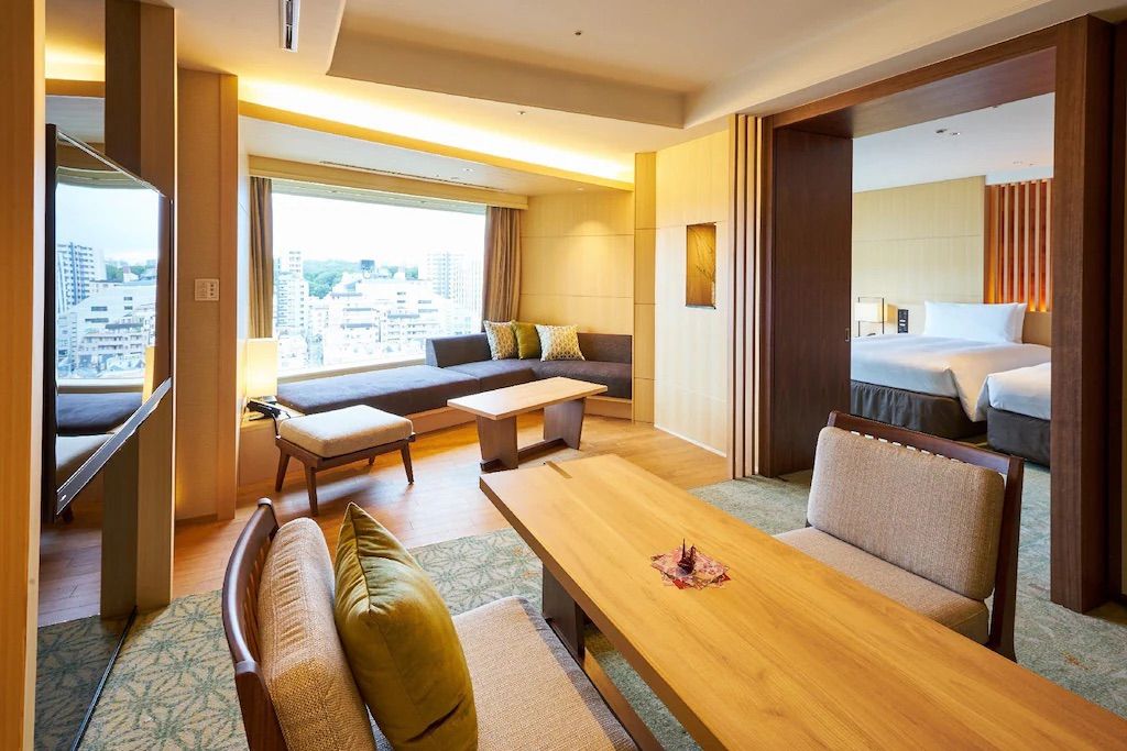 호텔 가조엔 도쿄의 트윈룸 거실 / 이미지 출처: 호텔 가조엔 도쿄