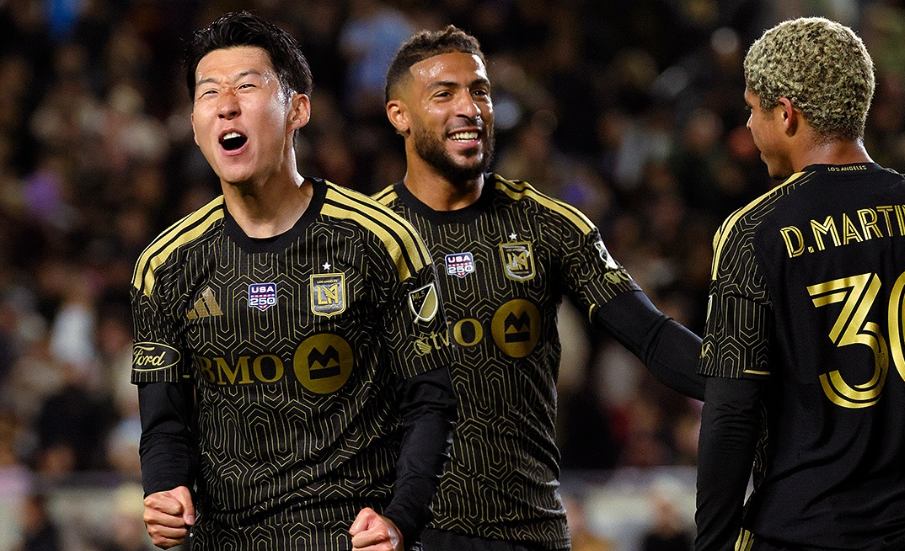 경기 중 손흥민과 선수들의 모습. / 이미지출처: LAFC 인스타그램 공식 계정