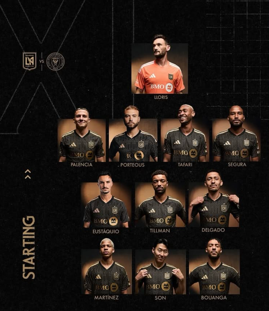 손흥민이 속한 로스엔젤레스 FC의 선수 명단. / 이미지출처: LAFC 인스타그램 공식 계정