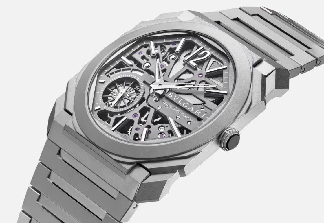 2.50mm 두께를 자랑하는 불가리 옥토 피니씨모 스켈레톤 8 데이즈 / 이미지 출처: www.bulgari.com