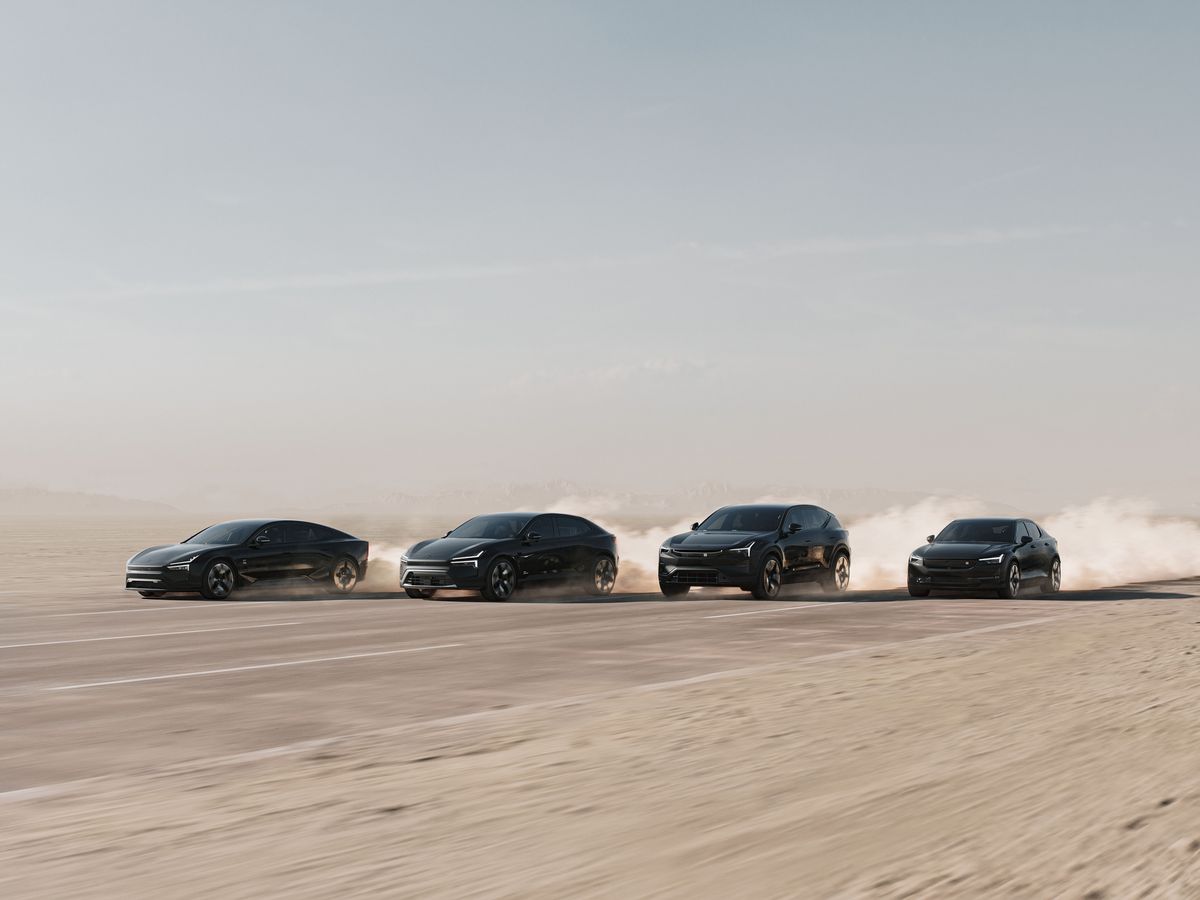 (왼쪽부터 차례대로) 폴스타 5, 폴스타 4, 폴스타 3, 폴스타 2