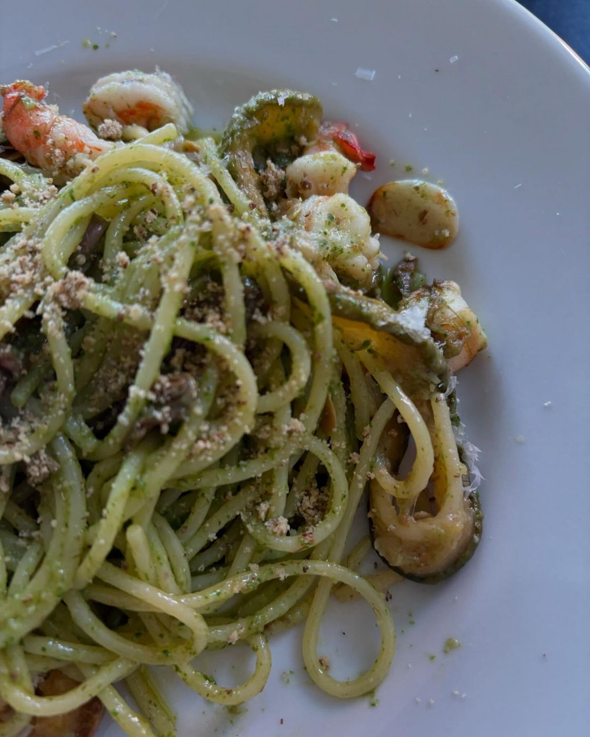 햇의 말린 나물 그린 페스토 파스타/ 이미지 출처: 인스타그램 @hed.morning 