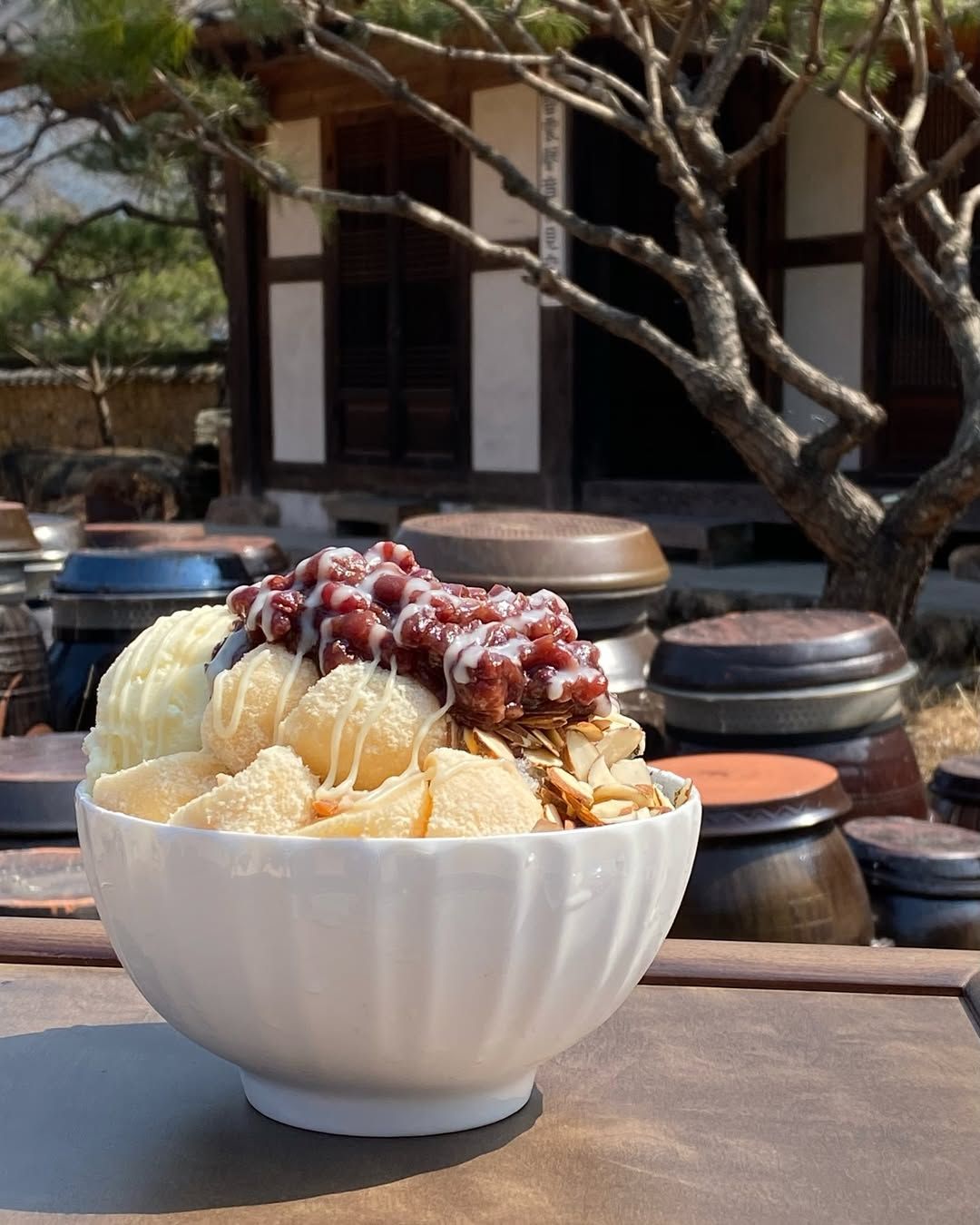 한옥카페 조견당의 옛날 빙수 / 이미지 출처: 인스타그램@cafe_jogyundang