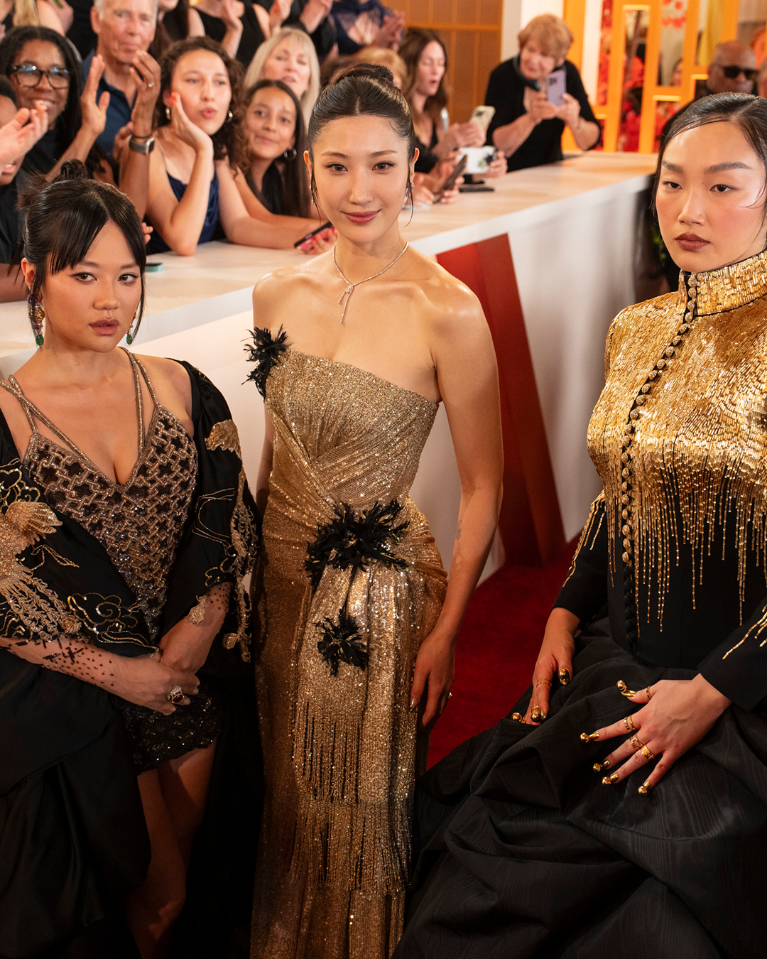 제98회 아카데미 시상식에 참석한 헌트릭스(오드리 누나, 이재, 레이아미) / 이미지 출처: 게티 이미지