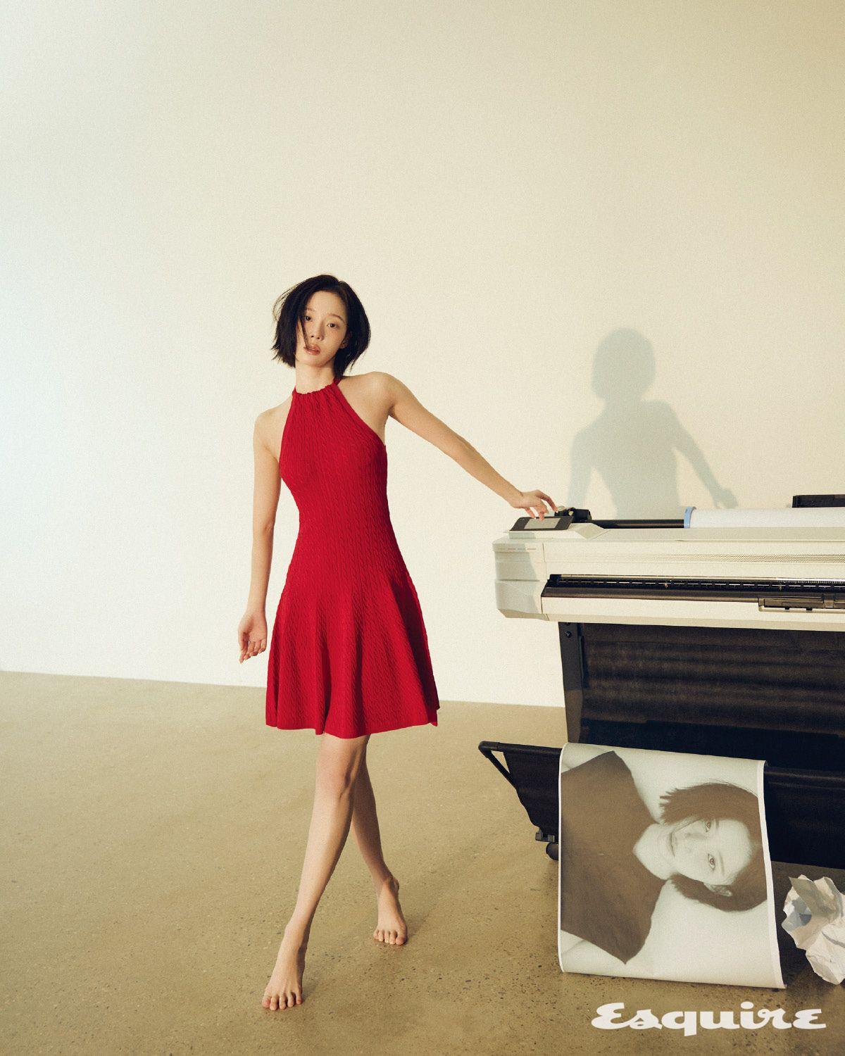 케이블 니트 홀터 드레스 폴로 랄프 로렌.