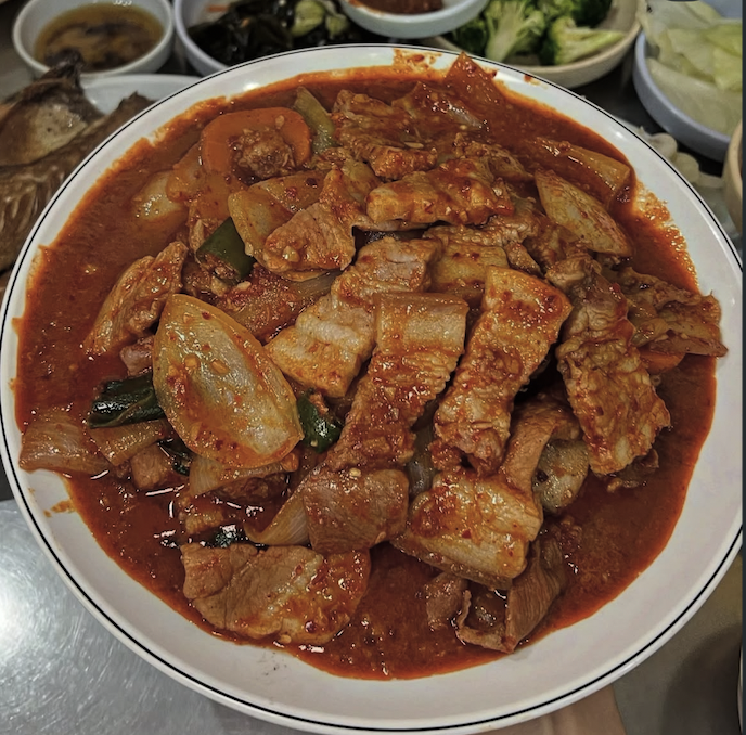 세월마차 메뉴 중 특히 성시경이 추천한 제육볶음 / 이미지 출처: 인스타그램 @mostasty