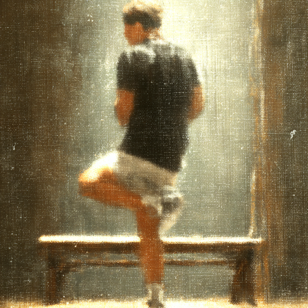 러닝 후 휴식 / 이미지 출처 : 필자 이미지, 미드저니 AI제작