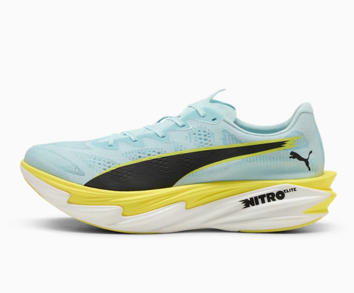 초경량 소재와 카본 플레이트를 조합한 푸마 디비에이트 나이트로 엘리트 4 / 이미지 출처: puma.com