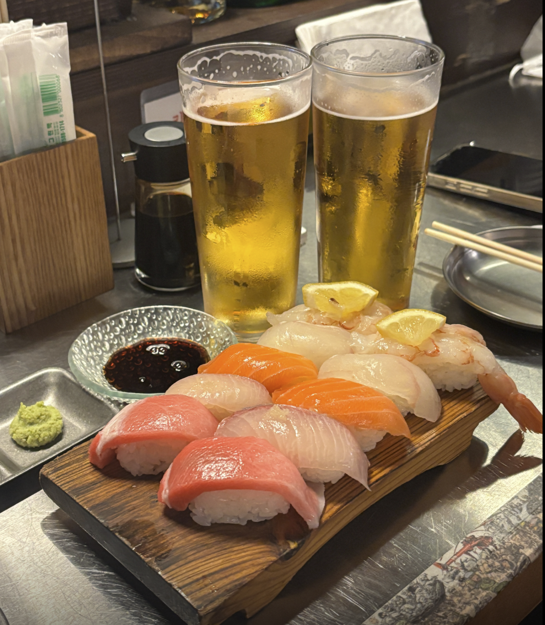 맥주와 곁들이기 좋은 사사노하 초밥/ 이미지 출처: 네이버 업체등록