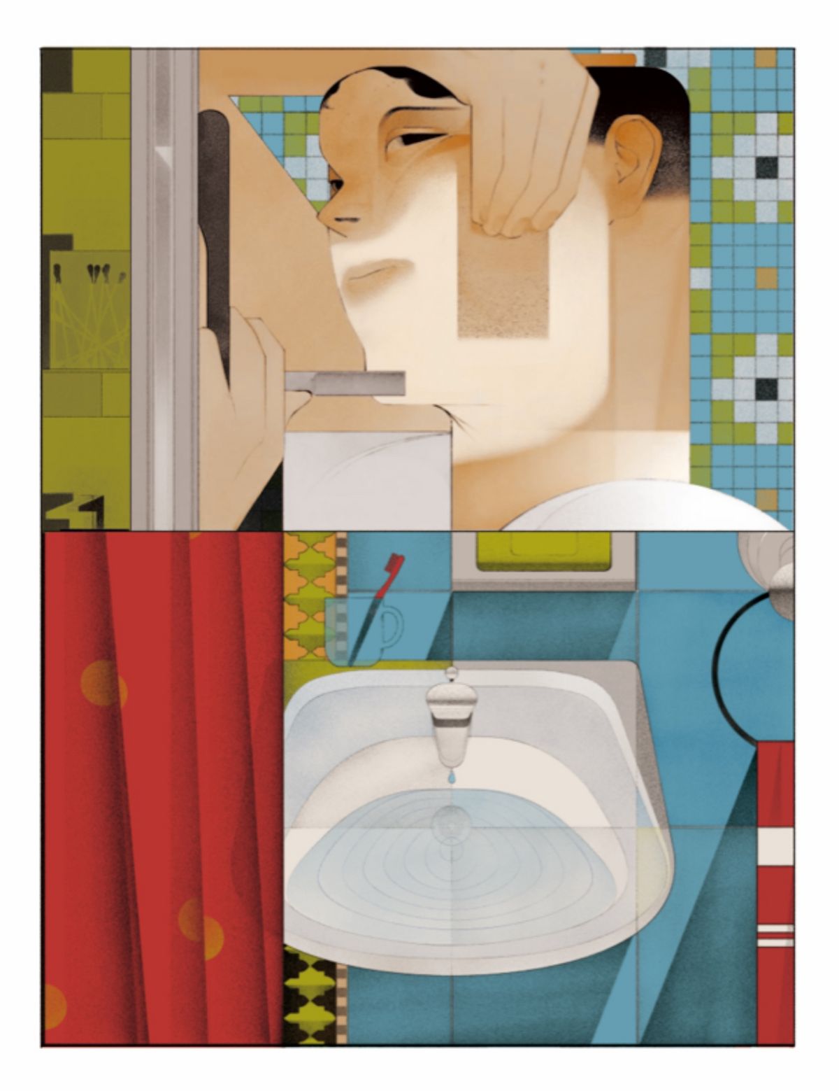 고준호, Calmer Waters_2 (2026), 594 x 770 mm, Digital Painting