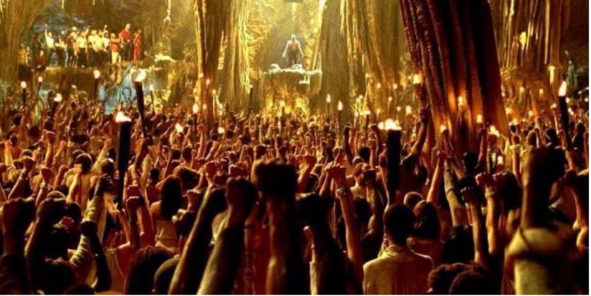 매트릭스 2 : 리로디드, 시온의 레이빙 파티 장면 / 이미지 출처: 스크린랜트