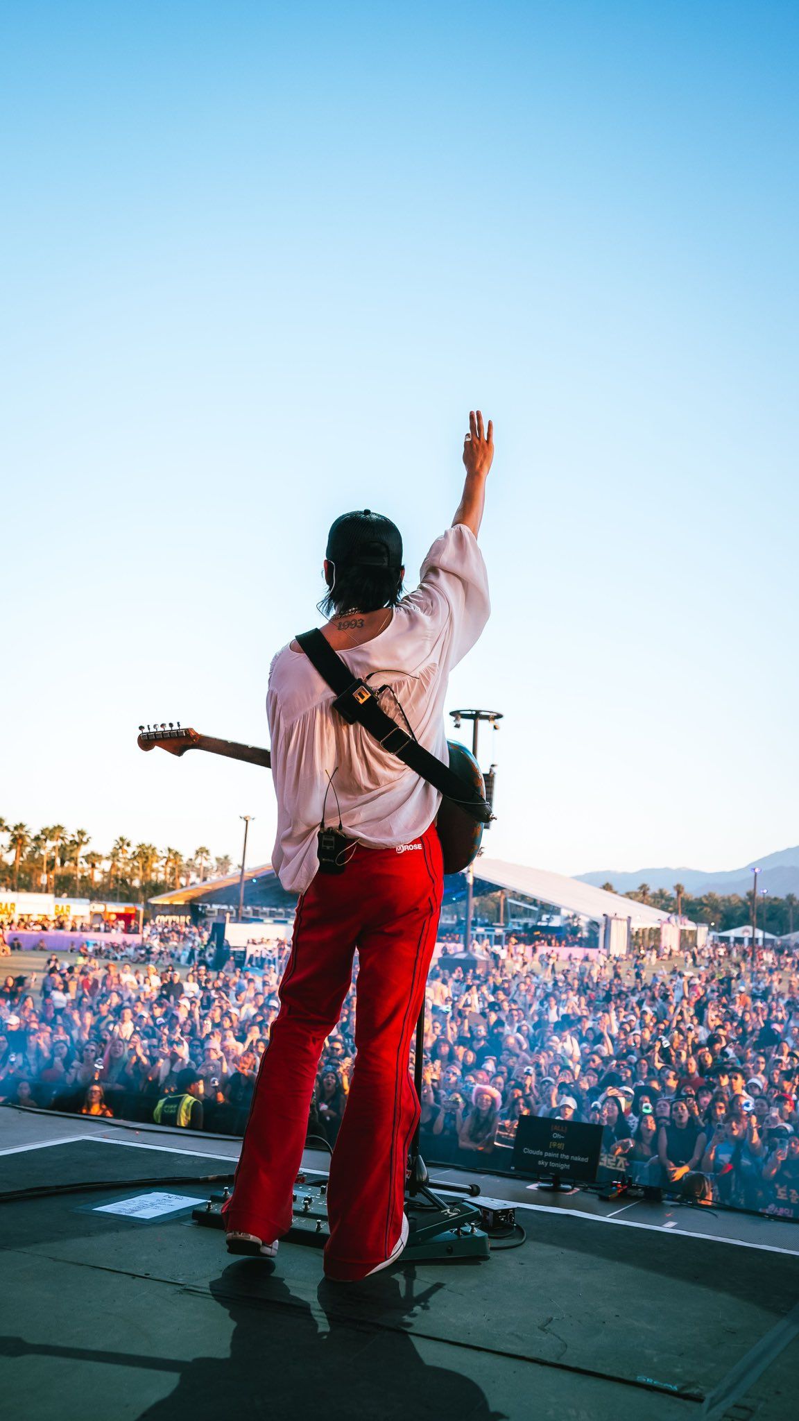 더 로즈는 한국 록밴드 최초로 아웃도어시어터 무대에 올랐다. / 출처: 더 로즈 X(@TheRose_0803)