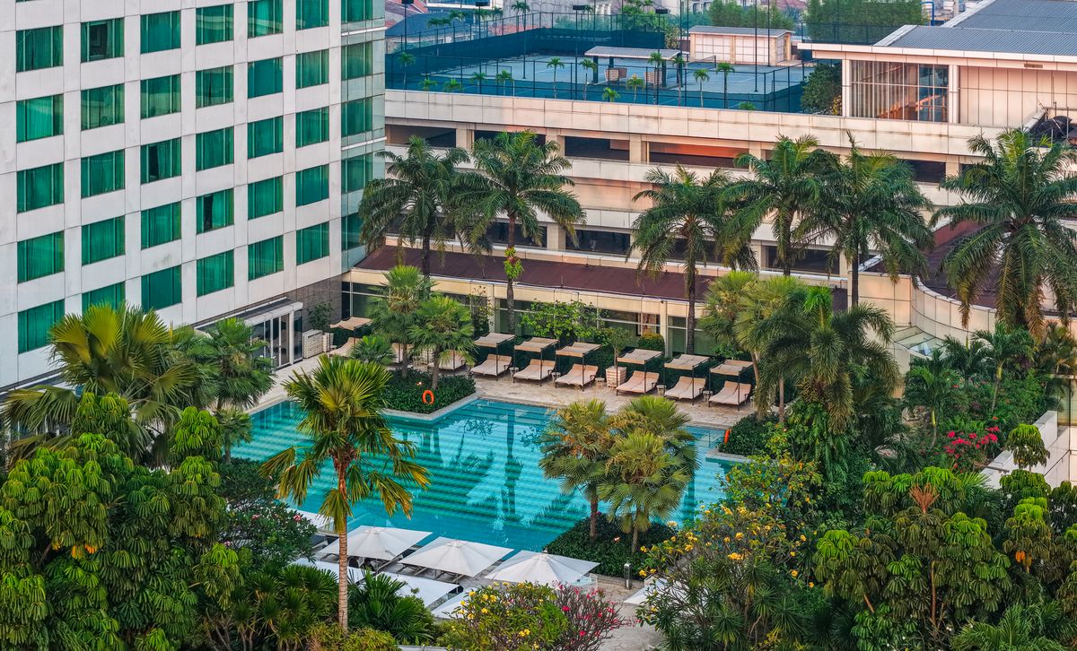 호텔 물리아 세나얀 자카르타의 메인 풀. / 이미지 출처: 호텔 물리아 세나얀