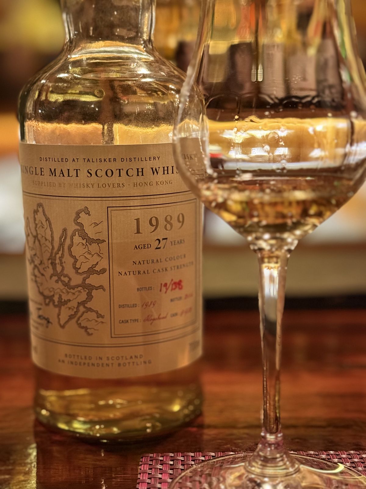 올드 위스키, 탈리스커 27년 1989 빈티지 / 이미지 출처: 필자 촬영