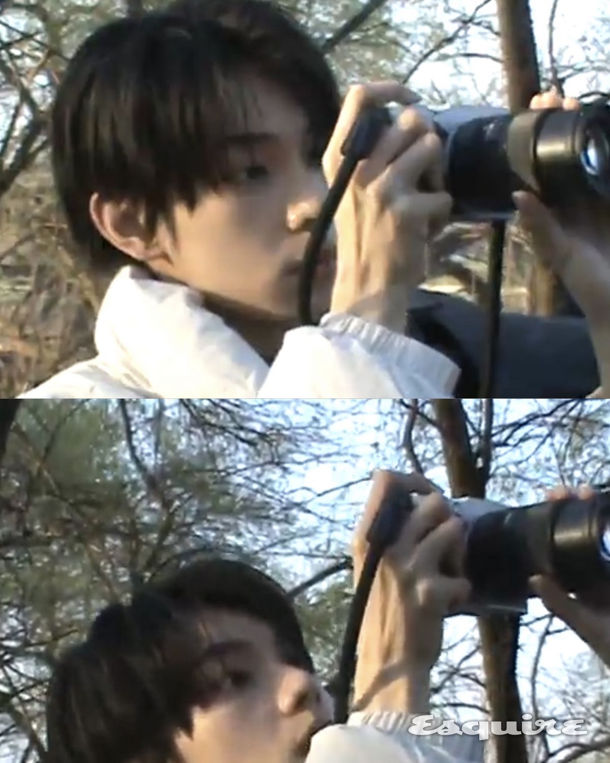 에스콰이어 화보 촬영장에서 플레어 유, 립우