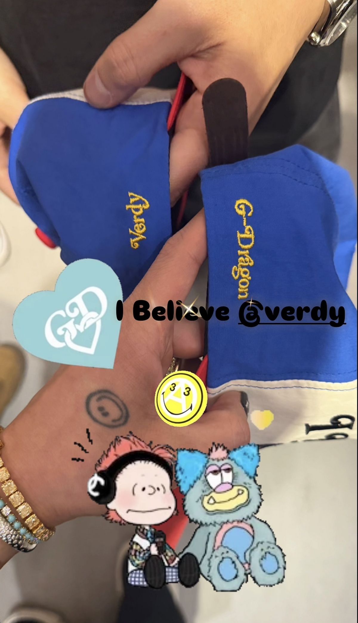 베르디 애프터 파티에 참석한 지드래곤/ 이미지 출처: 인스타그램 스토리 @xxxibgdrgn