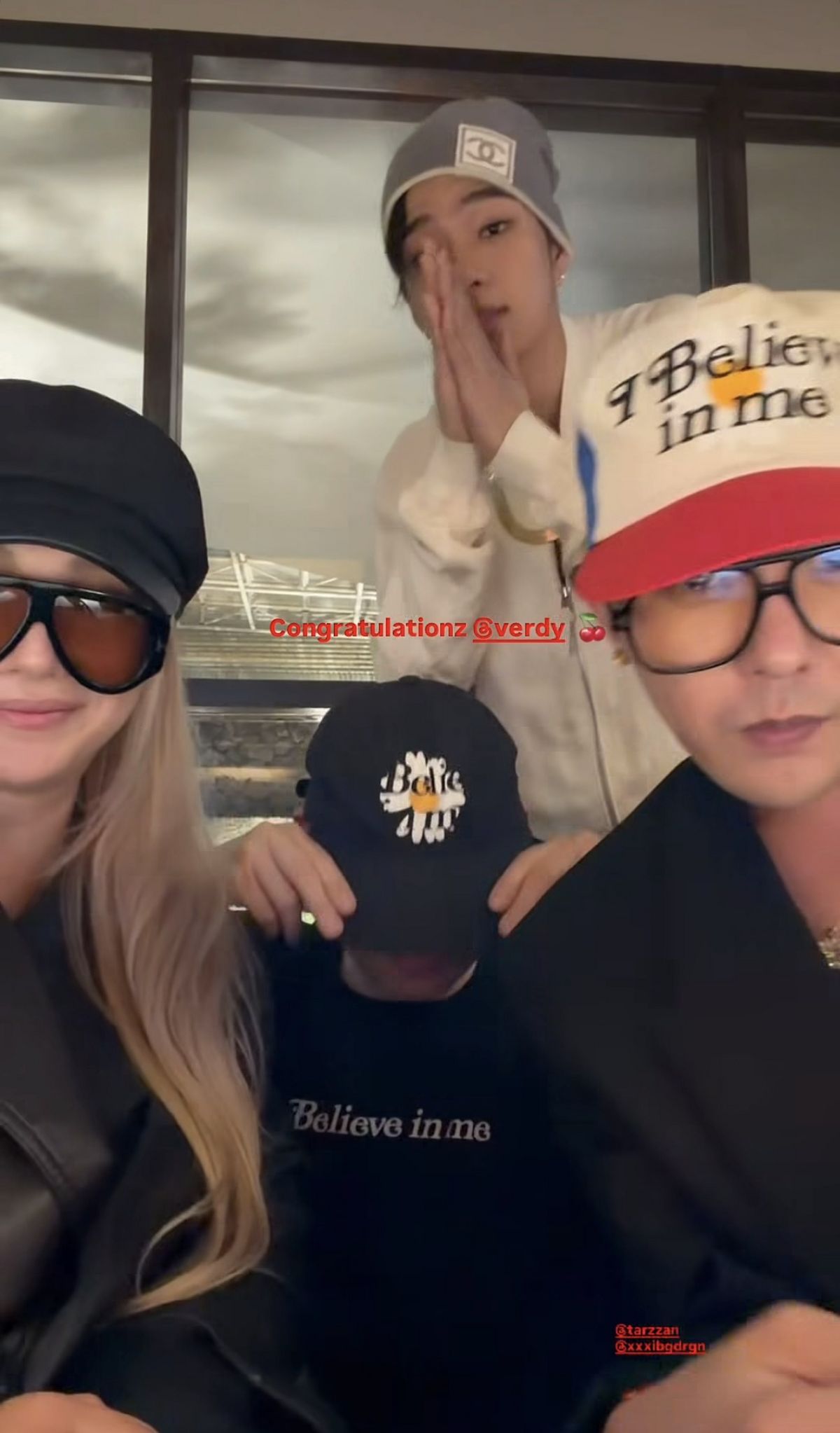 베르디 애프터 파티에 참석한 씨엘 타잔 지드래곤/ 이미지 출처: 인스타그램 스토리 @chaelincl