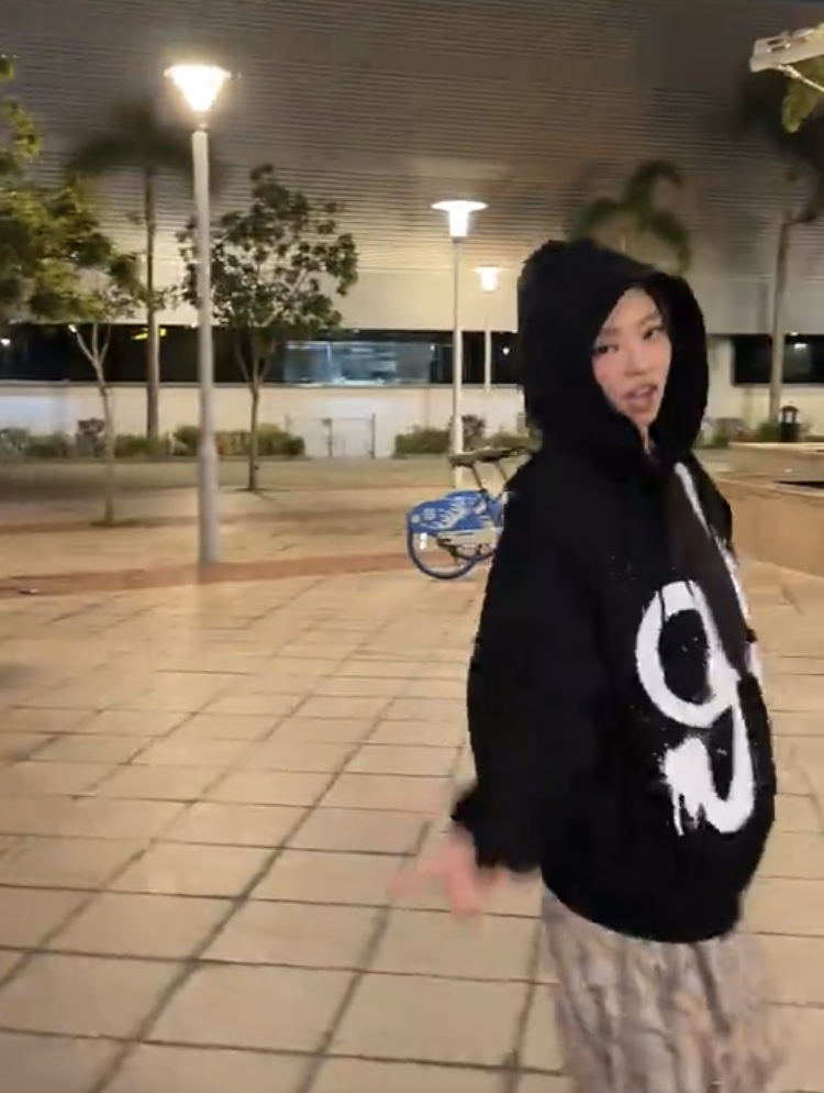 알디유(ALDIYOUU) 팬츠를 착용한 제니 / 이미지 출처: 틱톡 @jennierubyjane